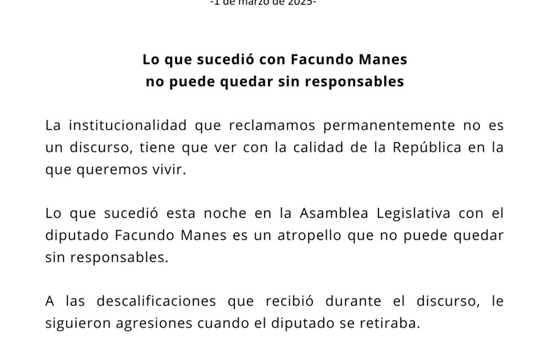 EL RADICALISMO LANZÓ UN COMUNICADO EN APOYO DEL DIPUTADO MANES