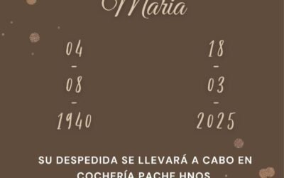 FALLECIO HOY EN MORON ANA MARIA DI CAPRIO