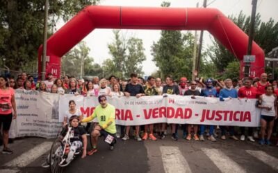 MASIVA CARRERA POR LA MEMORIA DE LA VERDAD Y LA JUSTICIA EN MORON
