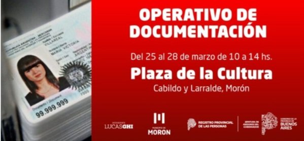 OPERATIVO DE DOCUMENTACION EN MORON CENTRO
