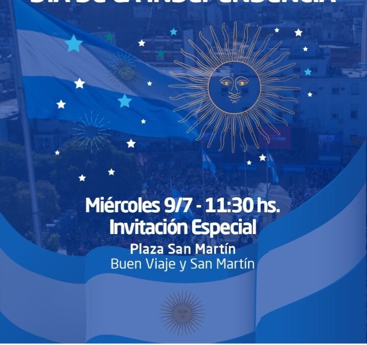 MORON FESTEJA EL DIA DE LA INDEPENDENCIA EN LA PLAZA GRAL SAN MARTIN