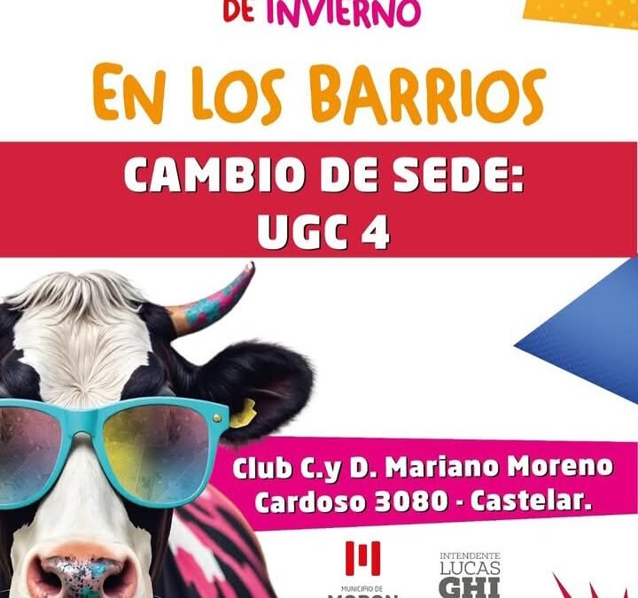 POR LA LLUVIA HAY CAMBIOS EN LA PROGRAMACION DE LOS ESPECTACULOS INFANTILES EN MORON
