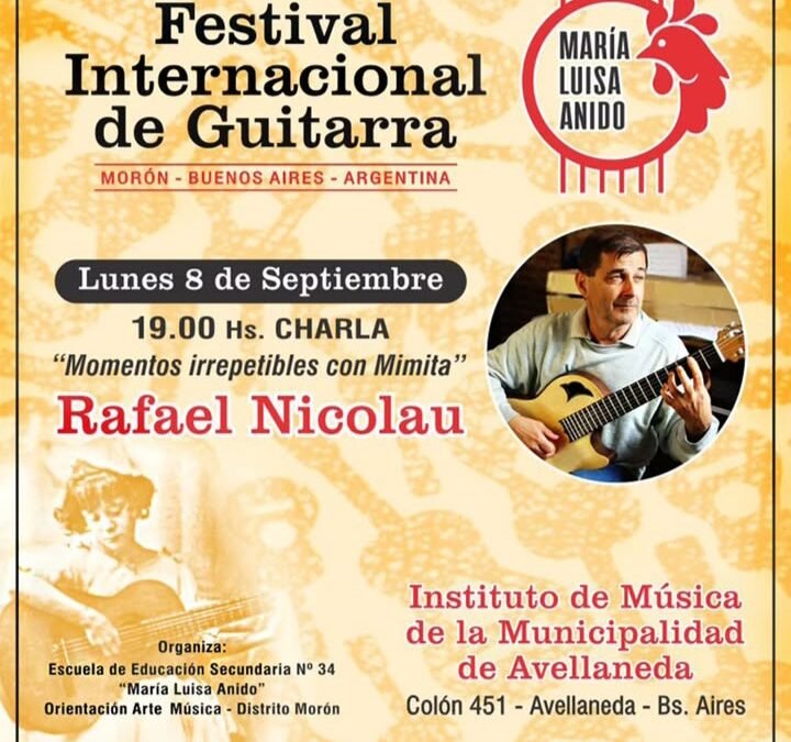 NUEVA EDICION DEL FESTIVAL INTERNACIONAL DE GUITARRA MARIA LUISA ANIDO EN MORON