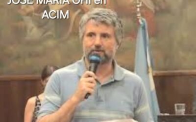EN EL MARCO DE LAS PROXIMAS ELECCIONES ACIM.CHARLARÁ CON JOSE MARIA GHI