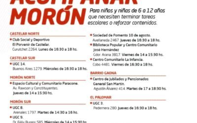 EL MUNICIPIO DE MORON CUENTA CON ASISTENCIA EDUCATIVA GRATUITA PARA NIÑOS
