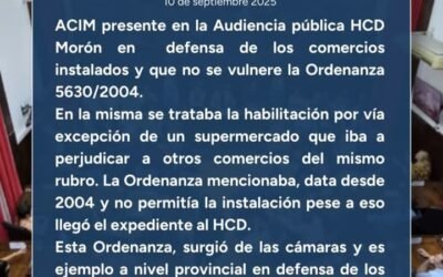 ACIM DEFIENDE EL COMERCIO DE CERCANIA
