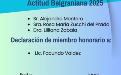EL DIRECTOR DEL MUSEO HISTORICO DE ITUZAINGO SERA DISTINGUIDO COMO SOCIO HONORARIO DE LA ASOCIACION BELGRANIANA