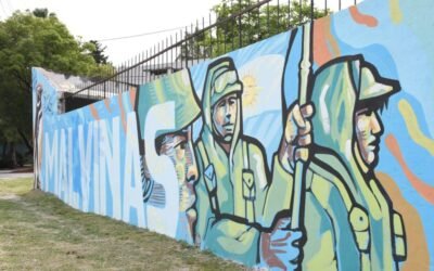 MURAL » MALVINAS Y SOBERANIA» EN LA PLAZA SERE