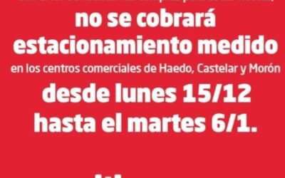 NO SE COBRARA ESTACIONAMIENTO EN LOS CENTROS COMERCIALES DE MORON