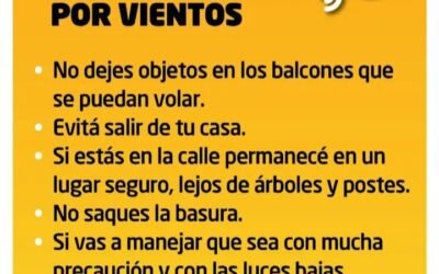 ALERTA METEOROLOGICO PARA ESTE SABADO