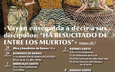 BENDICION DE RAMOS DE OLIVO  EN LA PLAZA CENTRAL DE MORON