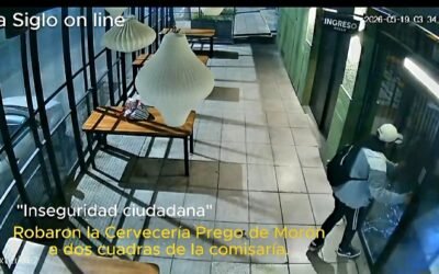 INSEGURIDAD CIUDADANA : ENTRARON A ROBAR LA CERVECERIA PREGO  EN PLENO CENTRO DE MORON