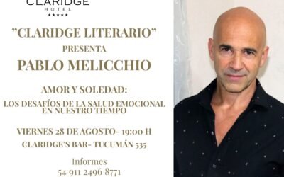 PABLO MELICCHIO HABLARA DE AMOR Y SOLEDAD EN EL CICLO «CLARIDGE LITERARIO»