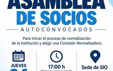 24 DE SEPTIEMBRE ASAMBLEA DE  SOCIOS DE LA SOCIEDAD ISRAELITA DEL OESTE