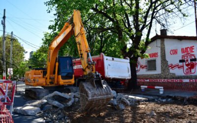 COMENZO LA REPAVIMENTACION INTEGRAL DE LA CALLE 25 DE MAYO EN MORON