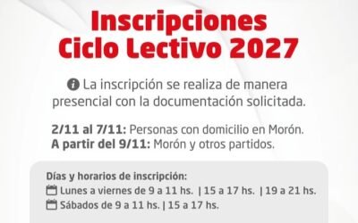 MORON : LA ESCUELA MUNICIPAL DE DANZAS » JOSE NEGLIA» CONVOCA PARA SU CICLO LECTIVO