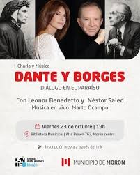 LEONOR BENEDETTO, DANTE Y BORGES EN LA BIBLIOTECA DE MORON